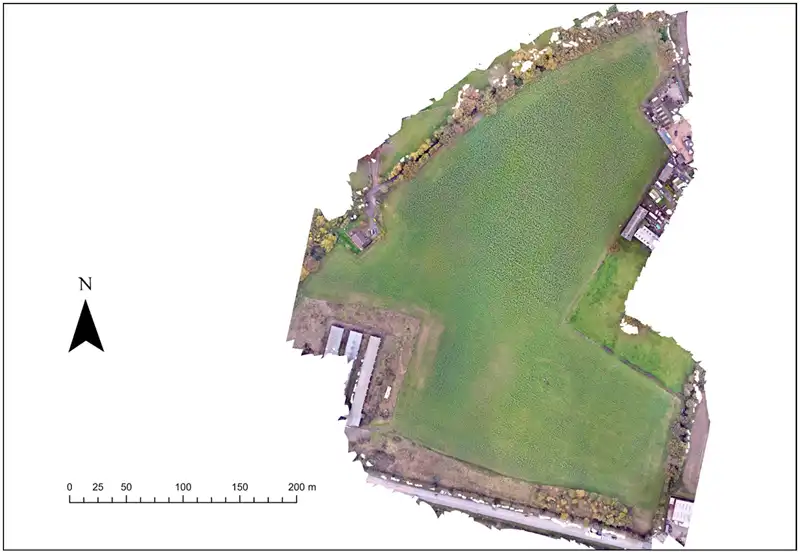 Orthorectified RGB Image Before clipping to planting area